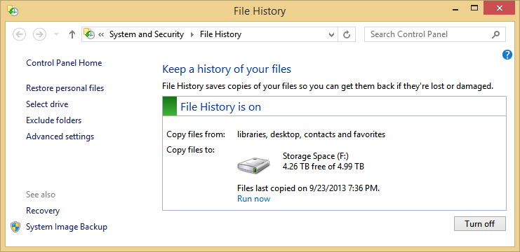 Windows Image Backup folder created after backup completion