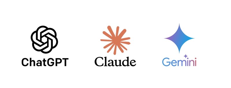 ChatGPT Claude and Gemini AI assistant comparison
