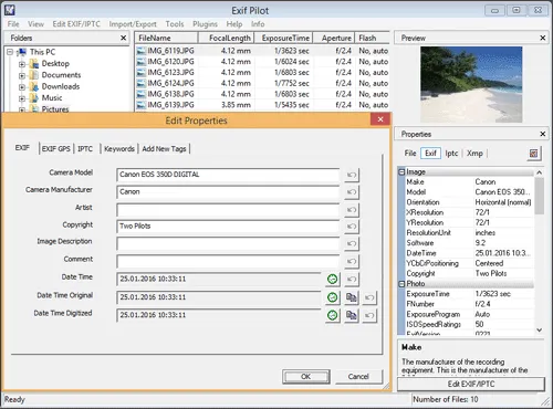 GPS coordinates extracted from a HEIC image with ExifTool