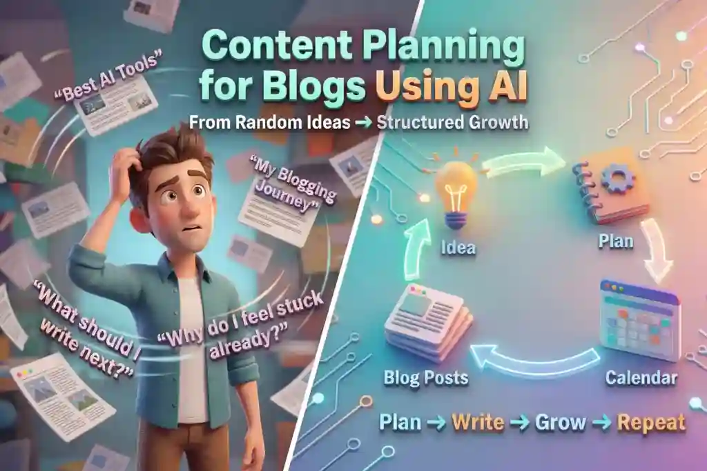 AI-powered content calendar for organizing blog posts and publishing schedules