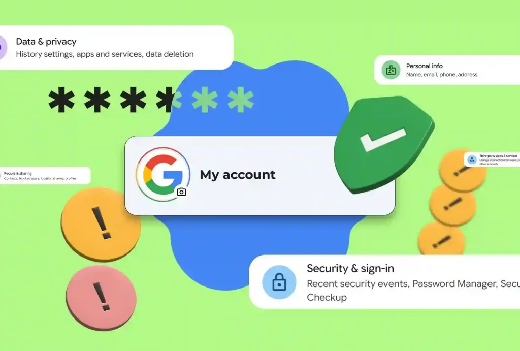 Google Account security check for devices and third-party app access