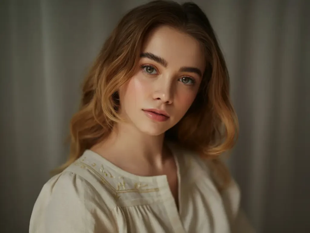 AI-generated portrait comparison showing realistic and overly polished visual styles