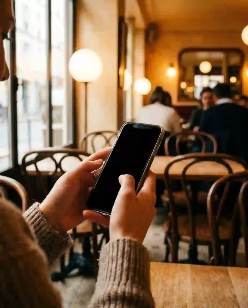 AI prompt for a natural smartphone-style portrait with realistic lighting and skin texture