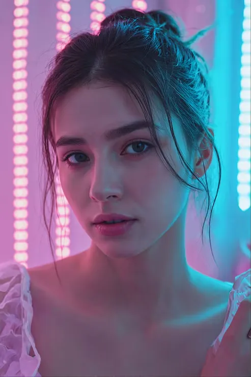 AI-generated portrait realism guide showing natural skin texture lighting and smartphone photography