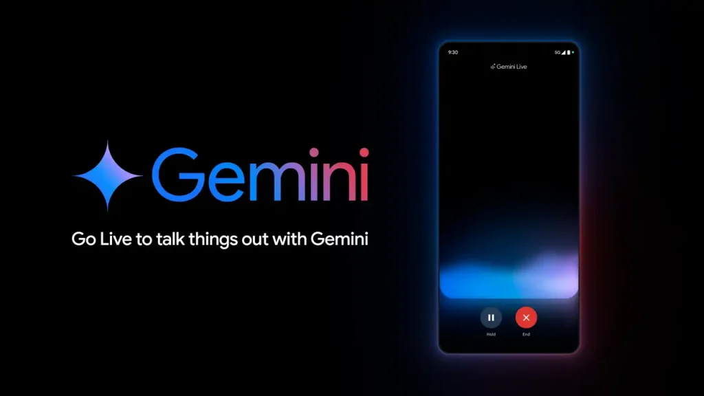 Google Gemini Live voice conversation for brainstorming and interview practice
